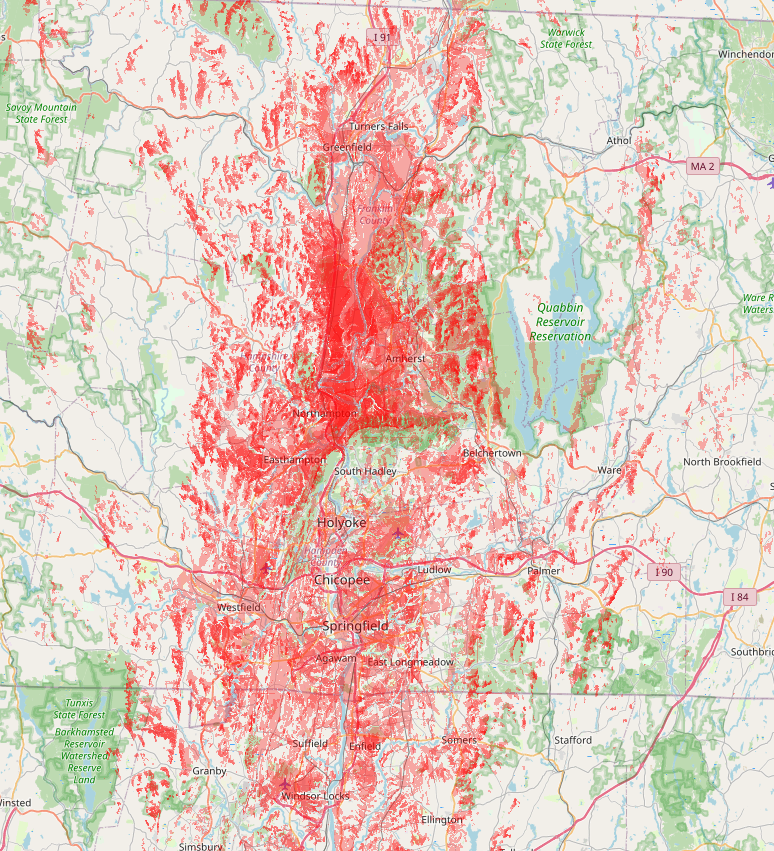 coverage area